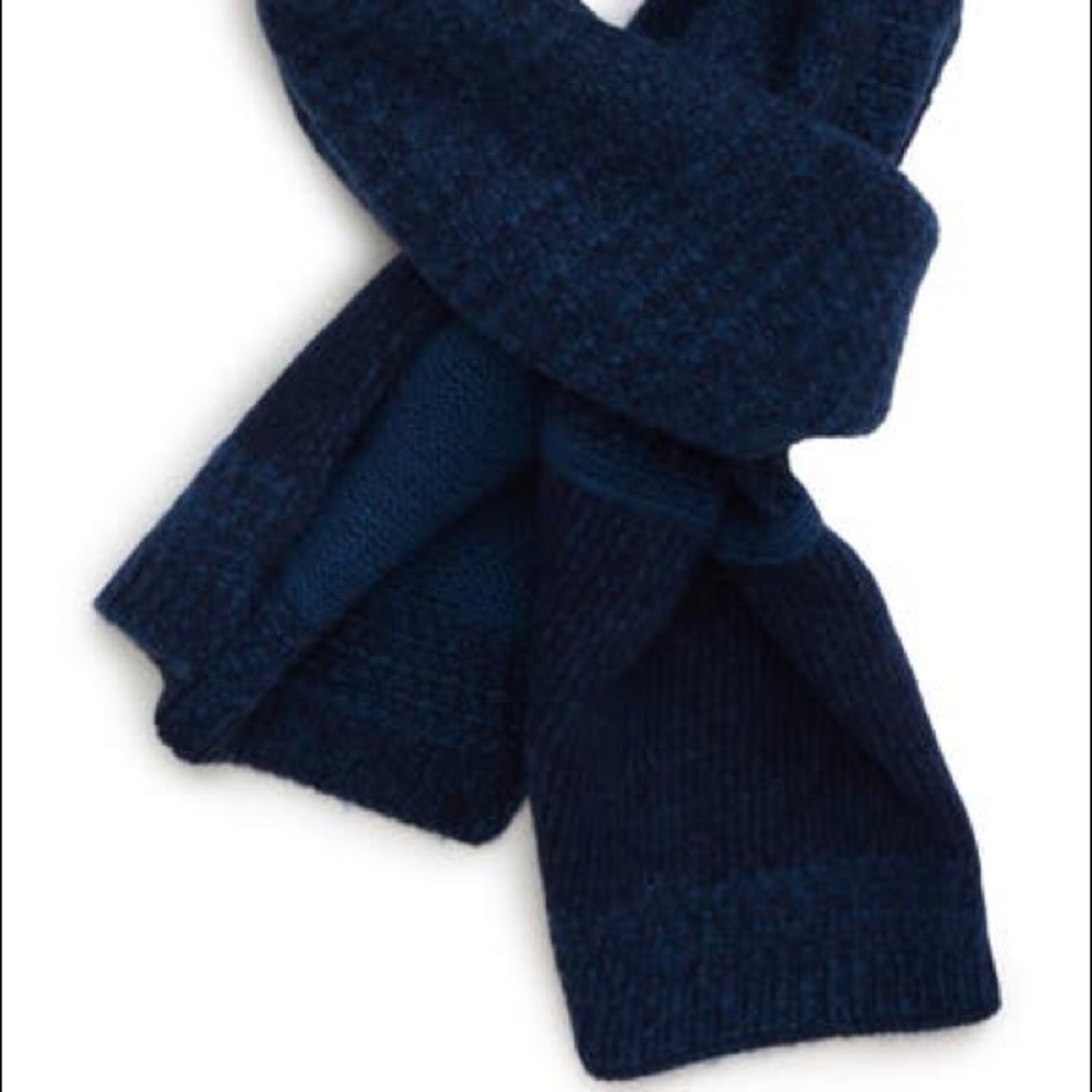 New Frye Plaited Colorblock Muffler Knit Scarf